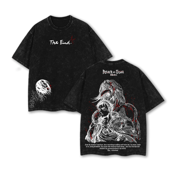 Eren Yeager Attack on Titan Tee Washed