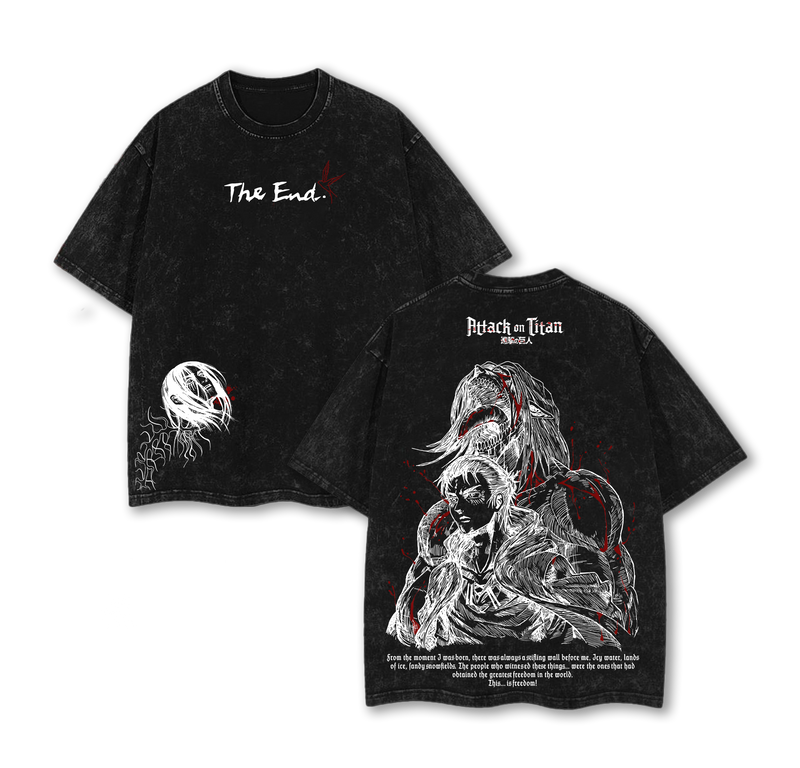 Eren Yeager Attack on Titan Tee Washed