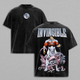 Thragg The Conqueror Viltrumite War Invincible Superhero Comics Double Print Tee, Soft Loose-Fitting Oversize Acid Washed Cotton Graphic Apparel, Lightweight Streetwear Top for Menswear