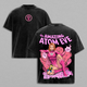 Invincible Vintage Washed Shirt, Atom Eve Pink Superhero Graphic Tee, Oversized Streetwear T Shirt, Comic Y2K Aesthetic Unisex Casual Cotton Short Sleeve, Trendy Summer Outfit Street Style Gift for Men Women Fans