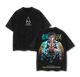 Retro Heavy Limited Himejima Gyoumei - Demon Slayer Anime Double Printed Vintage Washed Tee