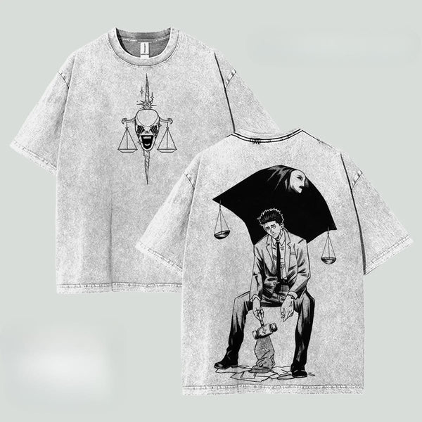 Anime Jujutsu Kaisen Y2k T-shirt Hiromi Higuruma Gewassen Oversized T-shirt