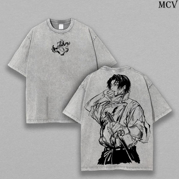 Yuta Okkotsu T-Shirt – Jujutsu Kaisen Washed Oversized Anime Tee | Vintage Graphic Unisex Shirt for JJK Fans & Manga Lovers