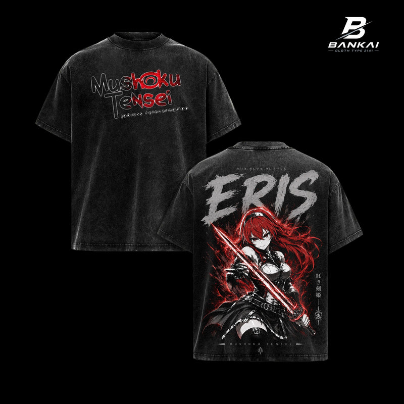 Mushoku Tensei Eris Boreas Greyrat Vintage Washed Oversized Graphic T-Shirt