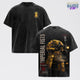 Imperial Fists Warhammer 40,000: Dawn of War IV T-Shirt, Retro Grimdark Sci-Fi Graphic Tee, Space Warrior Tabletop Gaming Streetwear, Warhammer 40K Fan Apparel, Gift for Men & Women, Video Game Shirt, Boy Merch Streetwear
