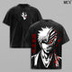 Ichigo Hollow T-Shirt, Bleach Anime Tee, Mask Transformation Graphic T-Shirt Vintage Washed