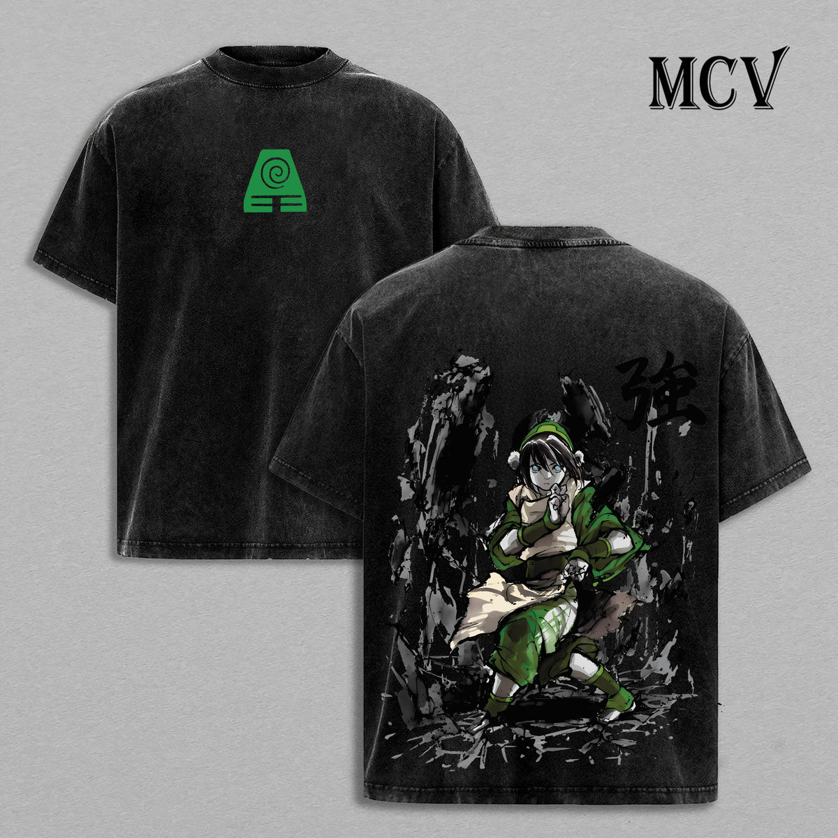 Toph Beifong T-Shirt, Avatar The Last Airbender Tee, Earthbender Graphic Vintage Washed Tee