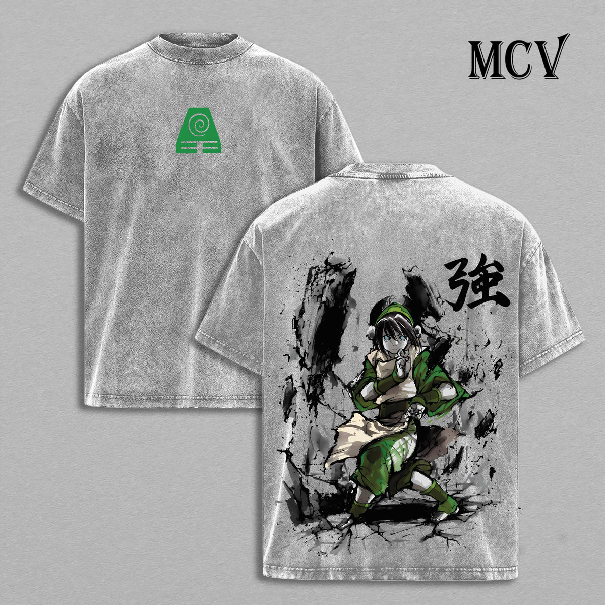 Toph Beifong T-Shirt, Avatar The Last Airbender Tee, Earthbender Graphic Vintage Washed Tee