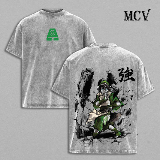 Toph Beifong T-Shirt, Avatar The Last Airbender Tee, Earthbender Graphic Vintage Washed Tee