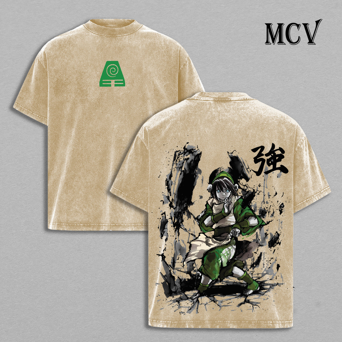 Toph Beifong T-Shirt, Avatar The Last Airbender Tee, Earthbender Graphic Vintage Washed Tee