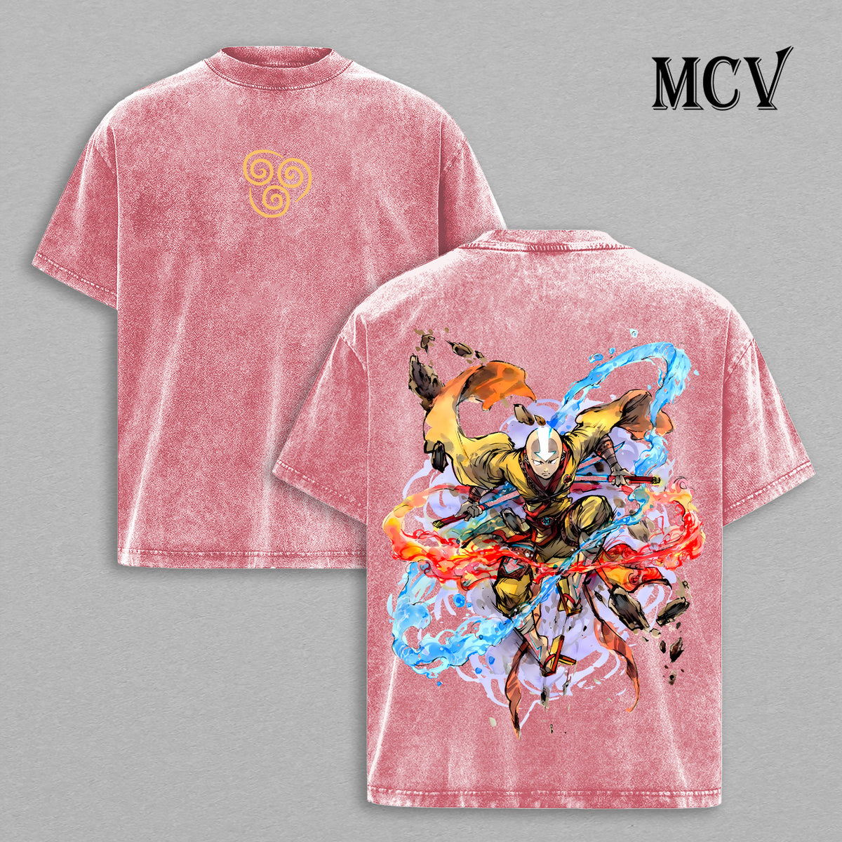 Air Nomad Aang Shirt, Wind Flow Anime Graphic Tee, Dynamic Motion Streetwear Shirt