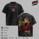 Douma Demon Slayer Vintage Washed T-Shirt, Upper Moon Two Graphic Tee, Kimetsu no Yaiba Anime Shirt, Blood Demon Art Manga Streetwear Oversized Heavy Cotton Unisex Fan Gift