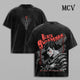 Guts Berserk T-Shirt, Black Swordsman Anime Tee, Dark Warrior Graphic Vintage Washed Tee
