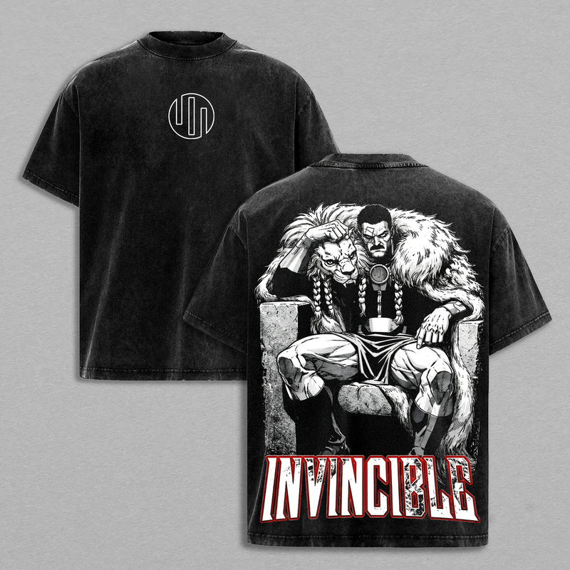 Thragg Invincible Graphic Tee Vintage Washed Shirt Unisex Streetwear Anime Shirt Viltrumite King Thragg Design Invincible Comic T Shirt Gift for Fans
