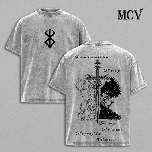 Guts x Griffith – Berserk Eclipse Shirt | Hawk Of Light And Black Swordsman Rivalry