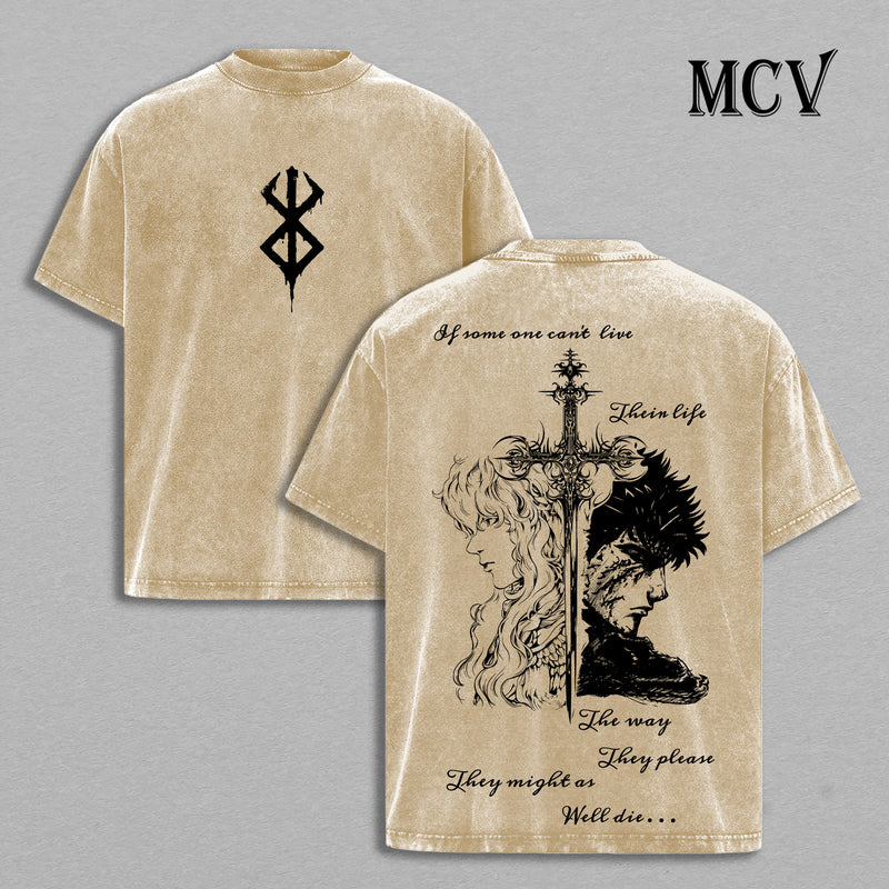 Guts x Griffith – Berserk Eclipse Shirt | Hawk Of Light And Black Swordsman Rivalry