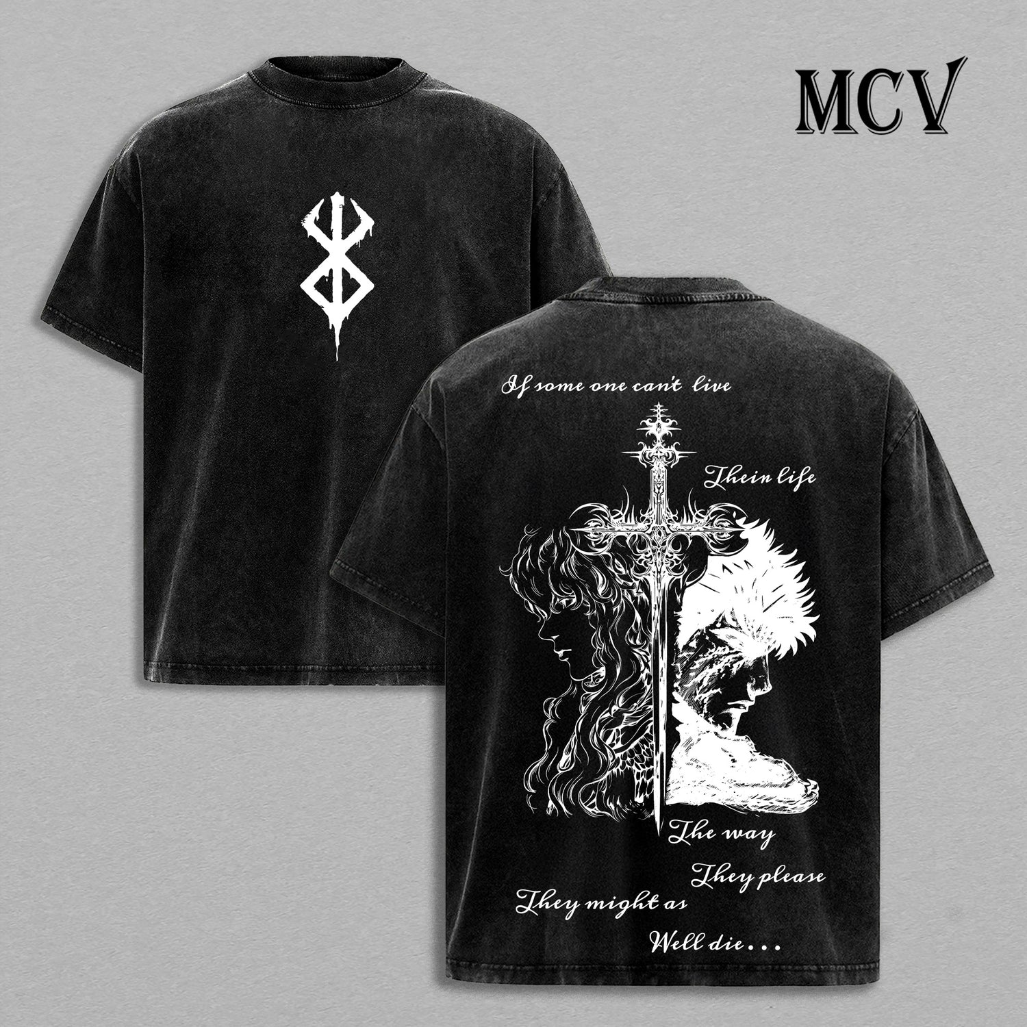 Guts x Griffith – Berserk Eclipse Shirt | Hawk Of Light And Black Swordsman Rivalry