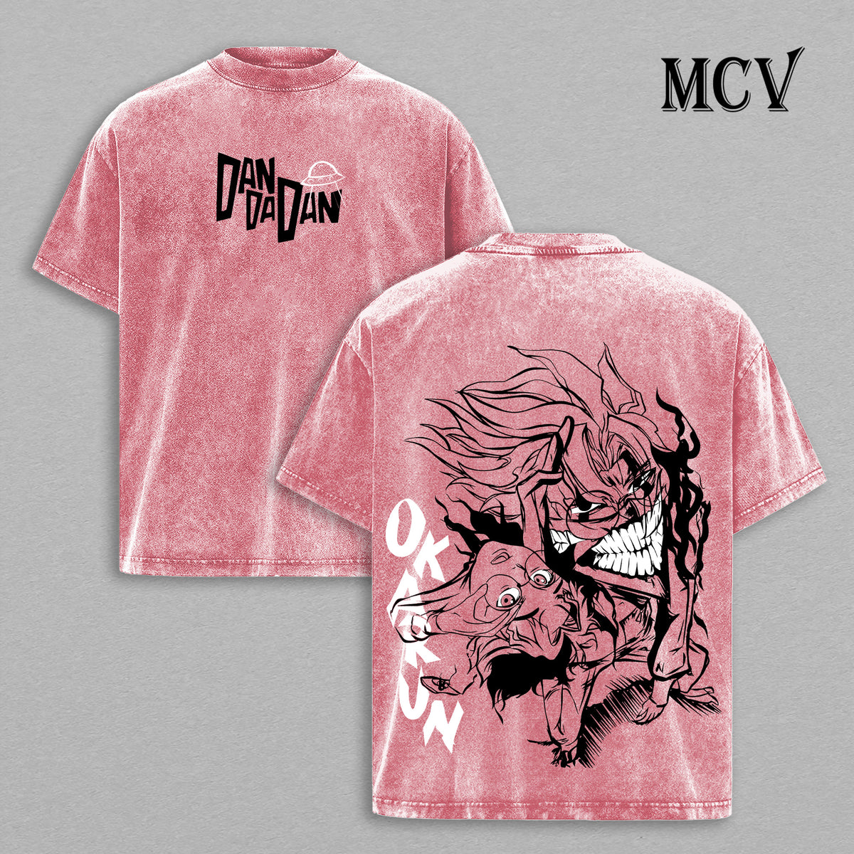 Okarun Dandadan T-Shirt, Turbo Spirit Anime Tee, Occult Power Graphic Vintage Washed Tee
