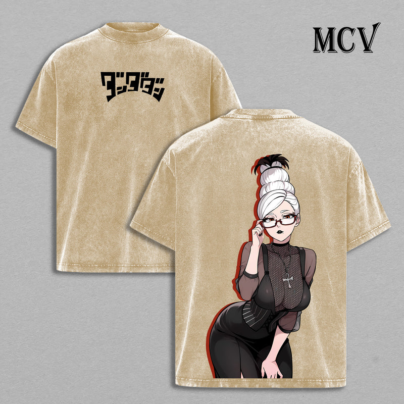 Seiko Ayase Dandadan T-Shirt, Occult Queen Anime Tee, Vintage Washed Graphic Tee