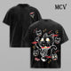 Turbo Granny Cat T-Shirt, Dandadan Anime Tee, Cute Cursed Cat Vintage Washed Tee