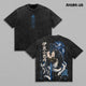 Iguro Obanai Serpent Hashira Demon Slayer Anime Graphic Tee Snake Swordsman Vintage Washed Oversized Heavyweight Cotton Manga Streetwear Back Print Shirt