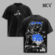Frieren Anime Shirt, Elf Mage Fantasy Vintage Washed Graphic Tee