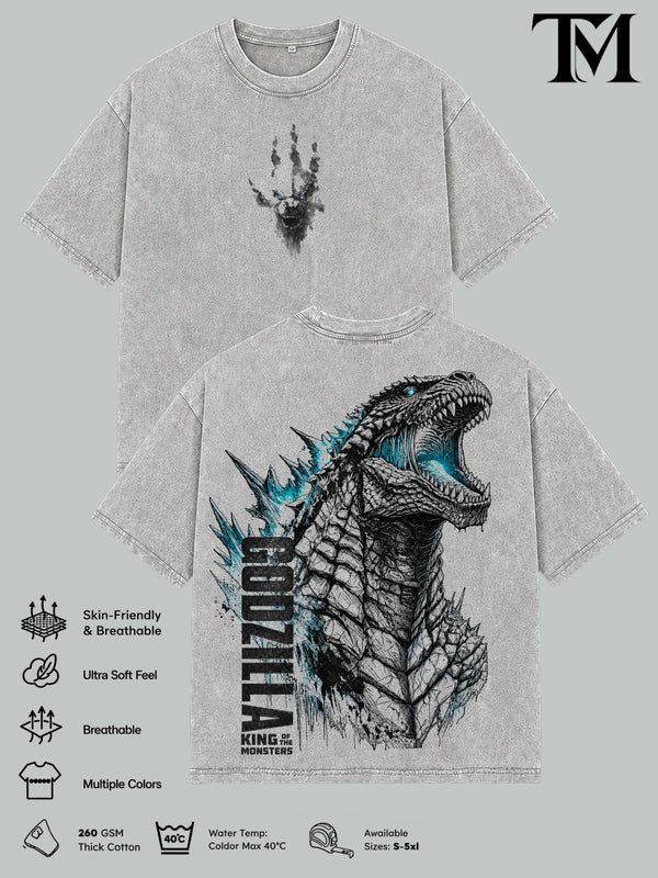 Godzilla Vintage Graphic T-Shirt, Kaiju Monster Movie Tee