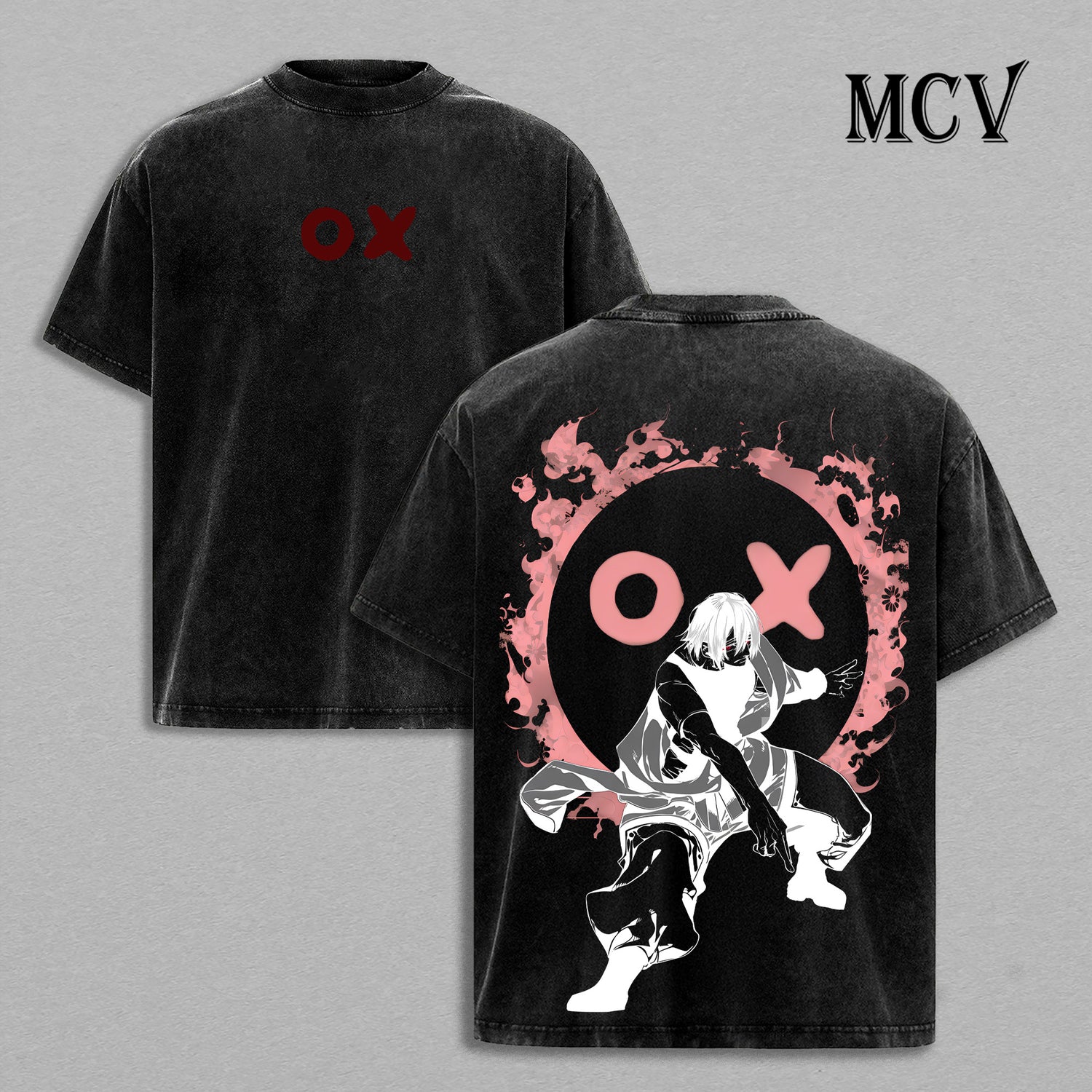 Benimaru Shinmon T-Shirt, Fire Force Anime Tee, Flame King Graphic Vintage Washed Tee