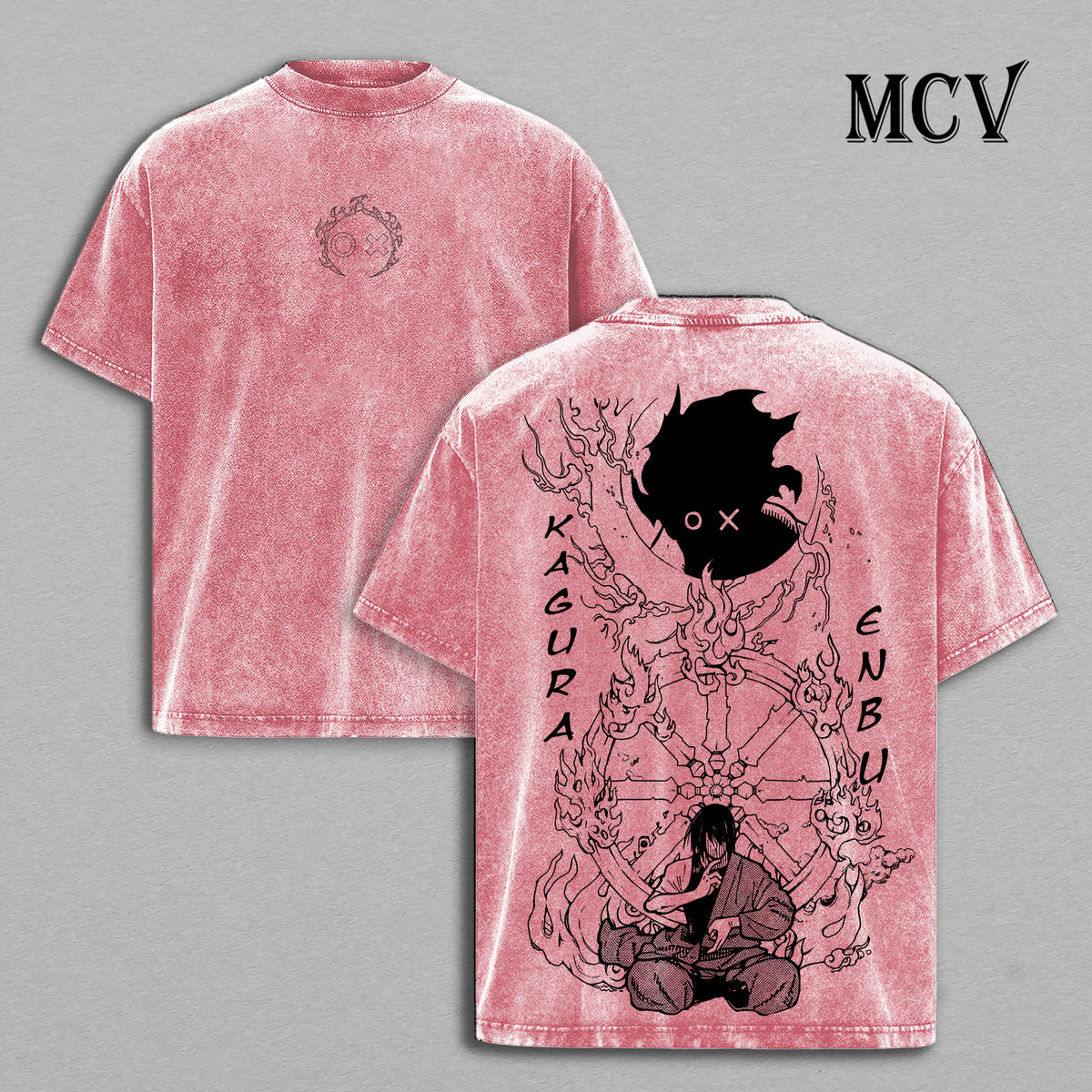 Benimaru Fire Force Shirt, Flame Captain Vintage Washed Graphic Anime Tee
