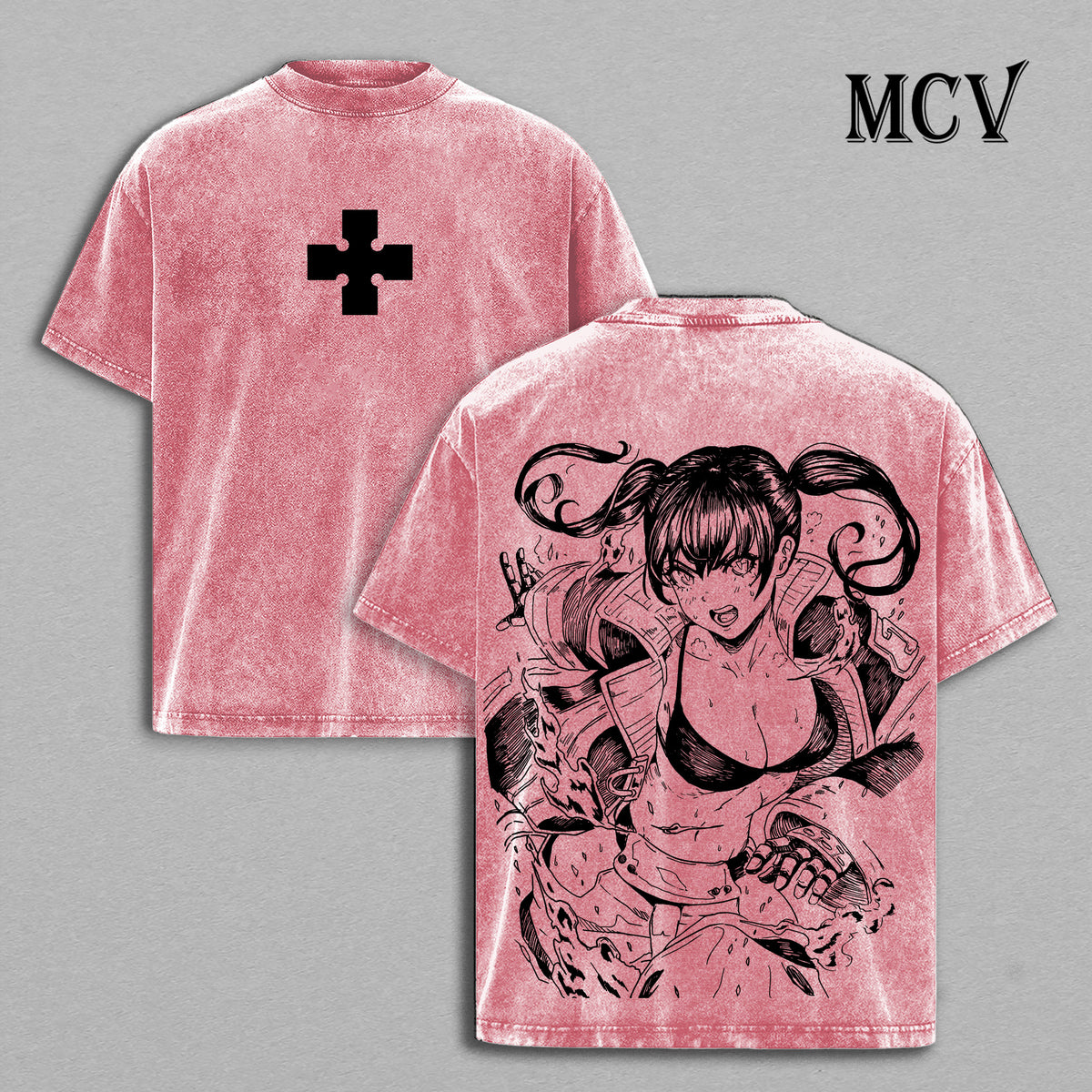 Tamaki Kotatsu T-Shirt, Fire Force Anime Tee, Cat Fire Girl Vintage Washed Graphic Tee