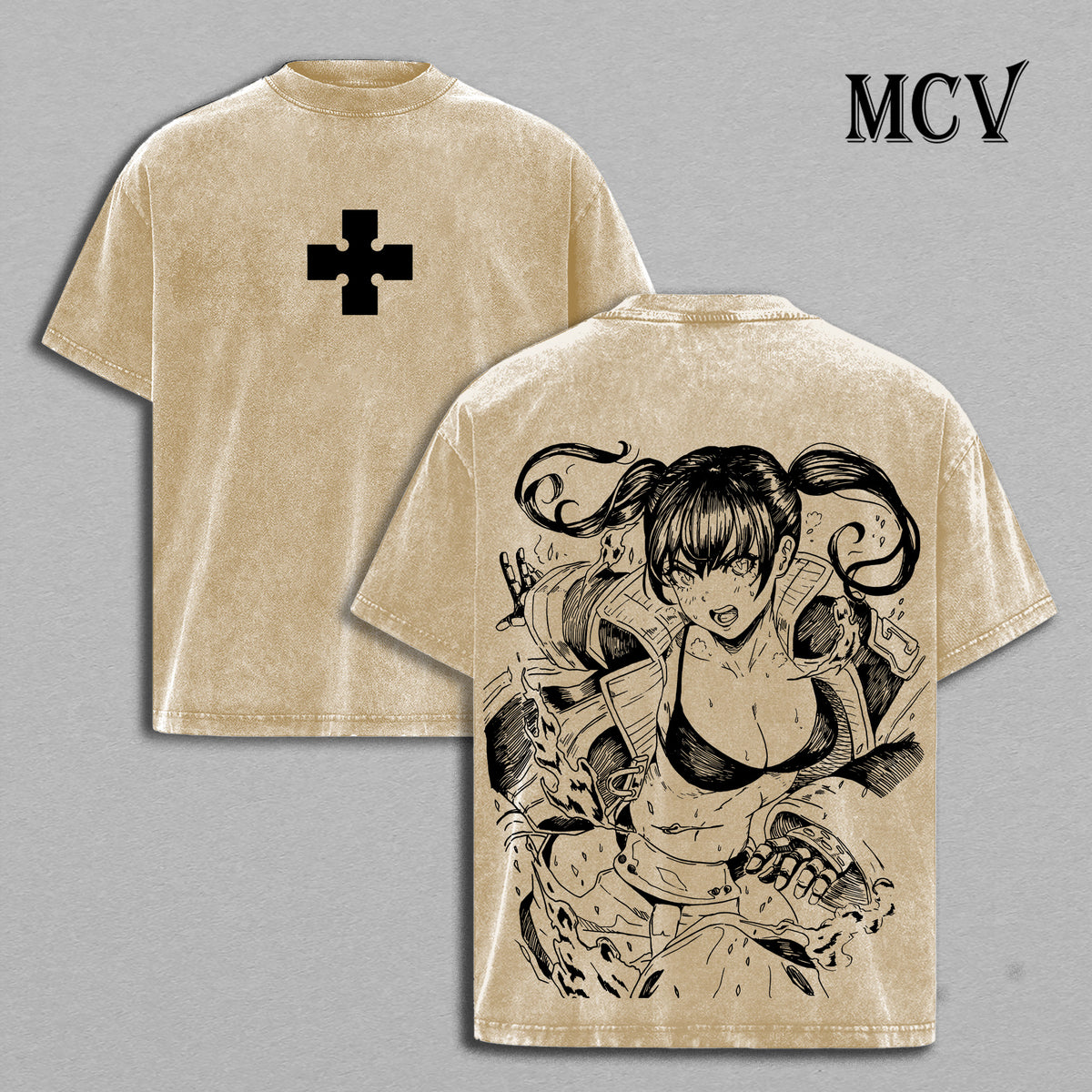 Tamaki Kotatsu T-Shirt, Fire Force Anime Tee, Cat Fire Girl Vintage Washed Graphic Tee
