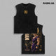 Teen Saiyan Beast Form Anime Graphic Vintage Tank Top, Ultimate Warrior Lightning Aura Heavyweight Cotton Sleeveless Oversized Streetwear