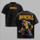 Invincible Viltrumite Collection Washed Tee – Inspired Anime Graphic Double Printed T-Shirt, Menswear Heavy Cotton Unisex Oversize Streetwear Vintage Retro, Multiverse Power Edition
