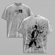 Retro Vintage Limited Shoto Figure - My Hero Academia Anime Double Printed Oversized Washed Tee Unisex Oversize Anime Manga Acid Washed Lightweight Cotton T-Shirt, Anime Lover