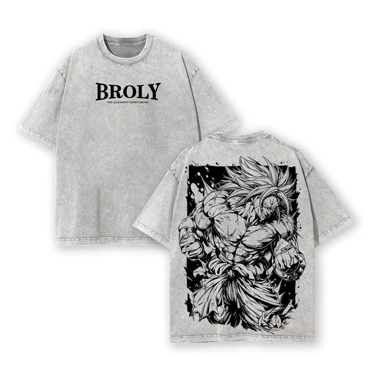 Broly The Legendary Super Saiyan Dragon Ball Anime Shirt Vintage Washed