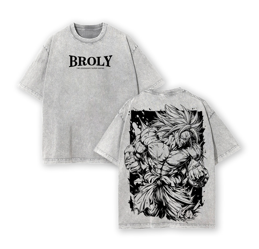 Broly The Legendary Super Saiyan Dragon Ball Anime Shirt Vintage Washed