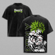 Broly x DBZ Legendary Super Saiyan Graphic Tee, Anime Vintage Washed T-Shirt, Rage Power Design, Streetwear Heavy Cotton Unisex Shirt, Gift for DBZ Fans