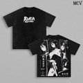 Rukia Kuchiki Bleach Tee – Rukia Kuchiki Vintage Washed T-Shirt | Thousand-Year Blood War | Soul Reaper Anime Manga Graphic Tee | Heavy Cotton Unisex Oversized Streetwear Top