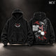 Majin Buu Dragon Ball Z Vintage Washed Oversized Hoodie, Double-Sided Kid Buu Anime Graphic Pullover, Pure Chaos Destruction Artwork, Retro 90s Y2K Streetwear, Unisex DBZ Fan Gift