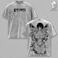 Maki Zenin - Jujutsu Kaisen Graphic Tee Vintage Washed Shirt Unisex Streetwear Anime Merch Heavenly Restriction Tee Anime T-Shirt Gift for Anime Lovers JJK Fans
