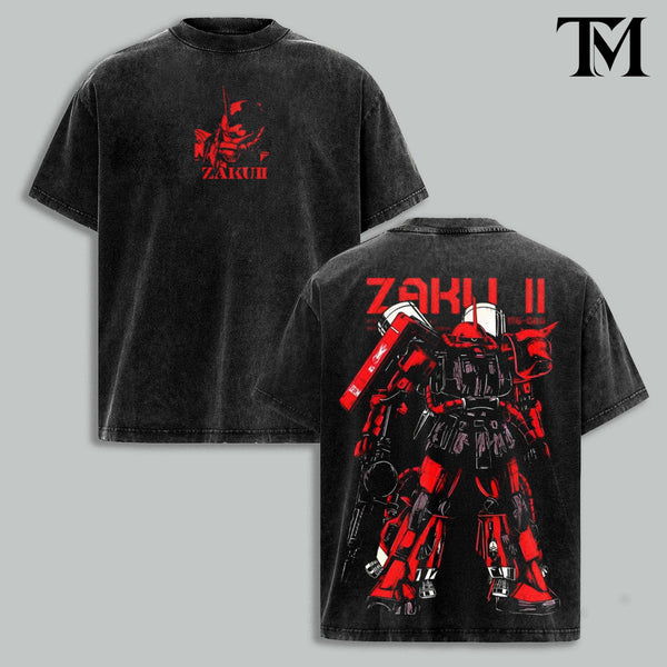 6 Design Gundam RX-78 Vintage Washed Oversized T-Shirt, Mobile Suit Mecha Graphic Tee, Heavyweight Cotton Anime Streetwear, Retro Sci Fi Robot Fan Merch, Acid Wash Unisex Gaming Apparel