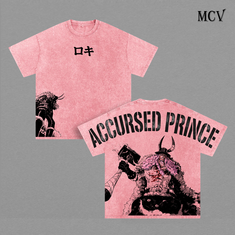 Loki Accursed Prince T-Shirt, Giant Warrior Graphic Tee, Norse Myth Anime Streetwear, Dark Power Cotton Unisex Shirt