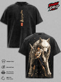 Princess Mononoke Vintage Washed Anime T-Shirt – San Wolf Princess Graphic Tee, Studio Ghibli Retro Manga Streetwear Oversized Heavy Cotton Unisex Shirt, Anime Gift for Men & Women