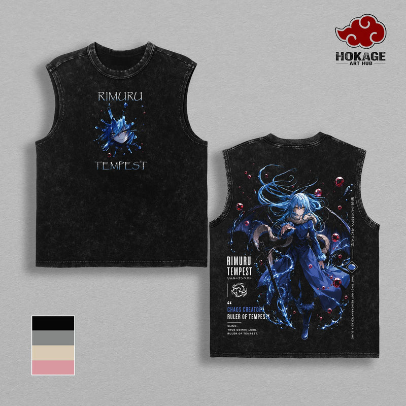 Rimuru Tempest That Time I Got Reincarnated as a Slime T-Shirt, Anime Graphic Tee, Vintage Manga Shirt, Oversized T Shirt, Anime Hoodie, Graphic Sweatshirt, Anime Tank Top, Japanese Streetwear, Back Print Tee, Anime Merch