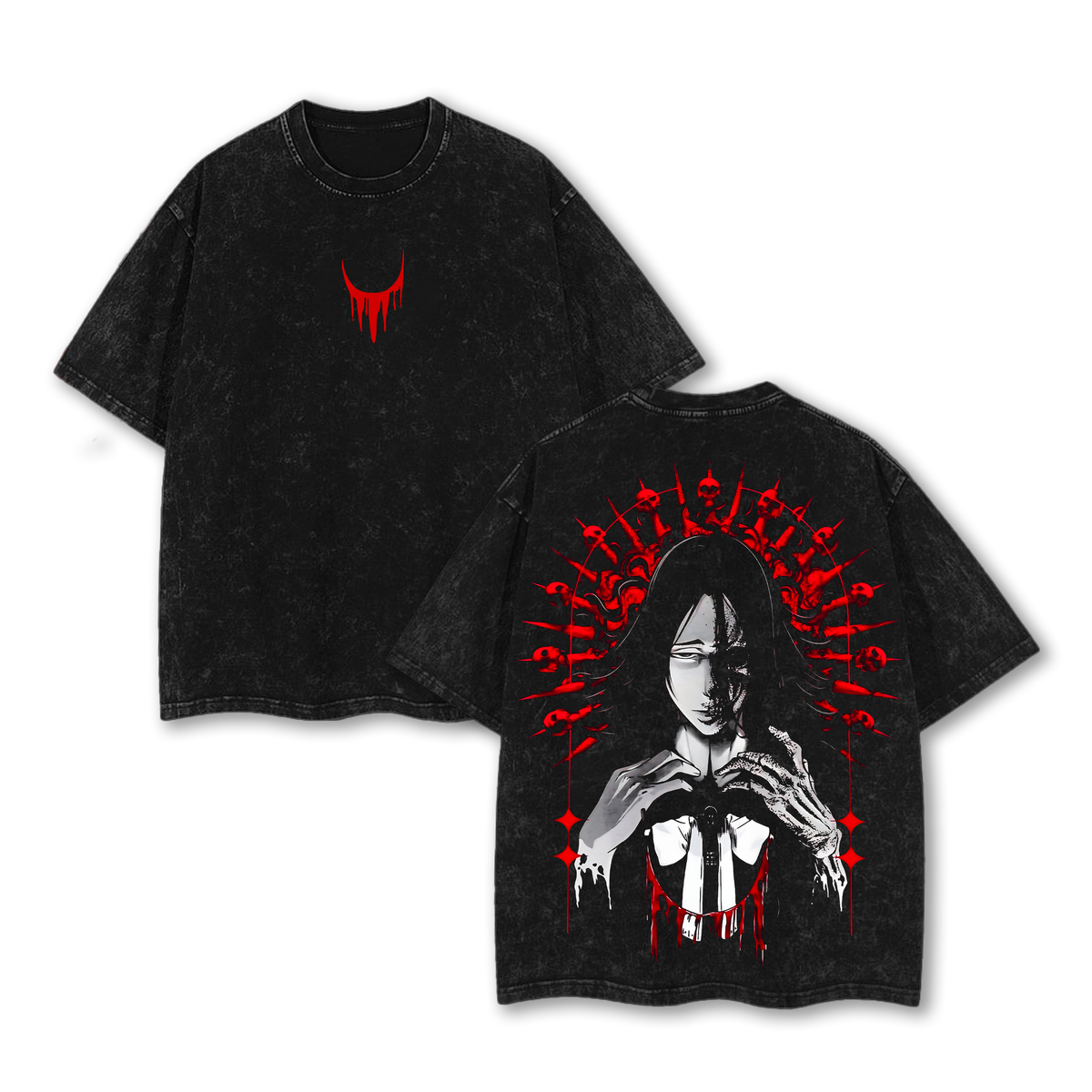 Limited Retsu Unohana Bankai - Bleach Anime Double Printed  Washed Tee