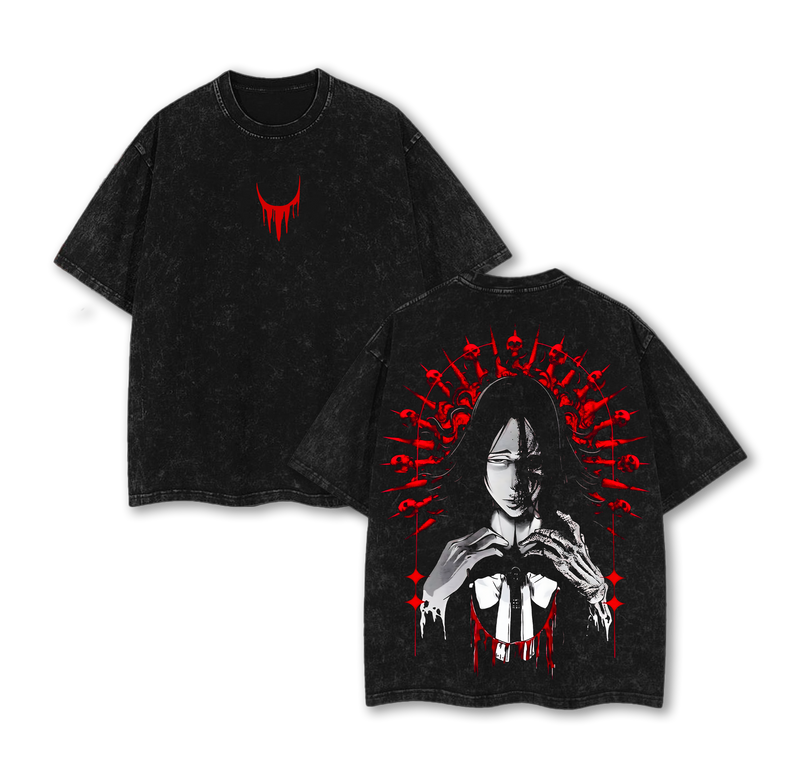Limited Retsu Unohana Bankai - Bleach Anime Double Printed  Washed Tee