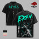 Eren Yeager Attack on Titan T-Shirt, Founding Titan Anime Graphic Tee, Back Print Vintage 90s Anime Shirt, Graphic Tees Men, Trendy Tshirts, Men's T Shirts, AOT Streetwear, Unisex Cotton Distressed Tee, Merch For Men, Men Fashion Graphic Tee