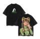 Tsuyu Asui My Hero Academia Anime Double Printed Vintage Washed Tee