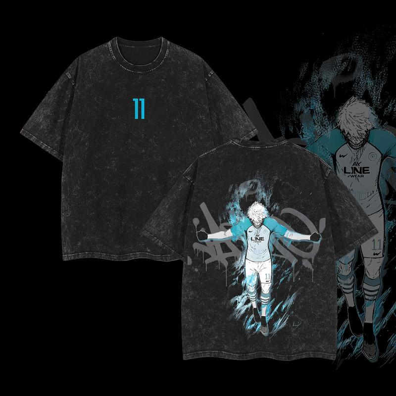 [Collection] Anime Blue Lock Shirt Nagi, Itoshi Sae, Hyoma Chigiri, Rin Itoshi, Kunigami, Isagi Yoichi, Kaiser, Meguru Bachira– Graphic Washed Tee, Vintage Oversized Anime Merch, Heavyweight Cotton, Soccer Manga Streetwear, Gift for Fans