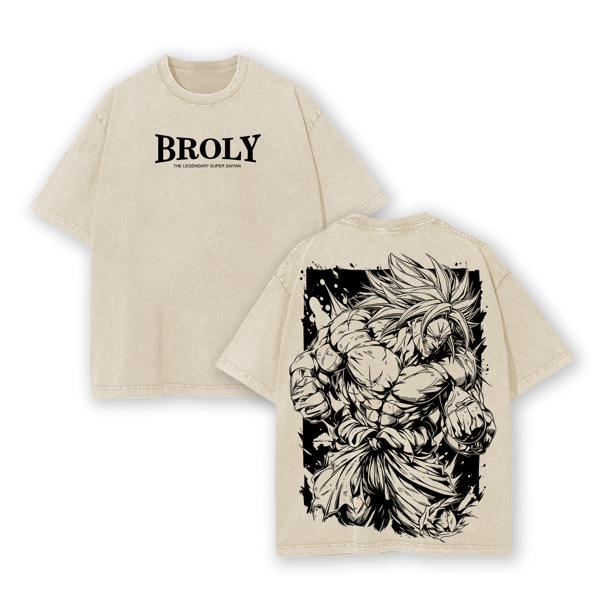 Broly The Legendary Super Saiyan Dragon Ball Anime Shirt Vintage Washed